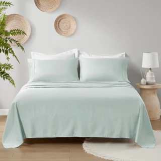 Thumbnail 6: Madison Park Madison Park Deep Pocket Organic Cotton 4 Piece Sheet Set 