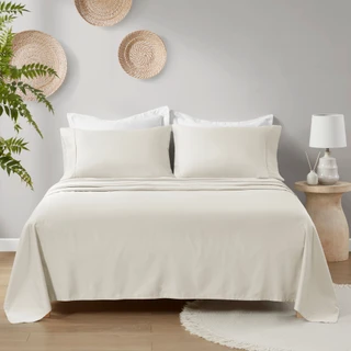 Thumbnail 6: Madison Park Madison Park Deep Pocket Organic Cotton 4 Piece Sheet Set 
