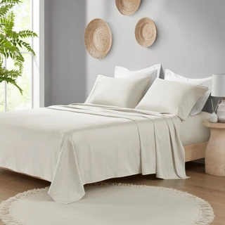 Thumbnail 3: Madison Park Madison Park Deep Pocket Organic Cotton 4 Piece Sheet Set 