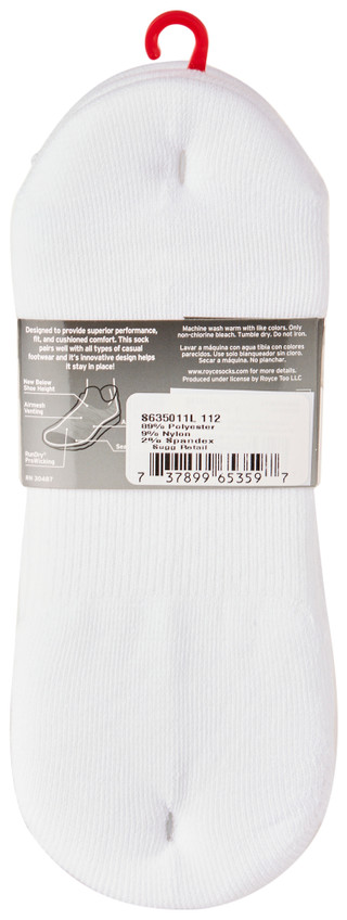 Thumbnail 4: Saucony Saucony Mens 6-Pr. Cushion No-Show Sneaker Socks 