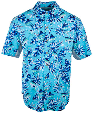 Thumbnail 2: REEL LEGENDS Reel Legends Mens Print Mariner Short Sleeve Shirt 