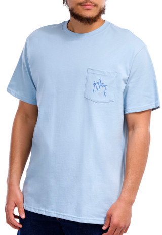 Thumbnail 4: Guy Harvey Guy Harvey Mens Saltwater Core Pocket Short Sleeve T-Shirt 