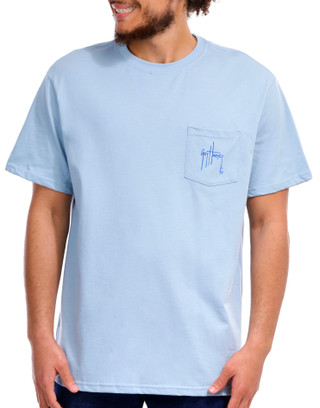 Thumbnail 6: Guy Harvey Guy Harvey Mens Saltwater Core Pocket Short Sleeve T-Shirt 
