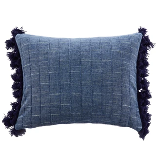 Thumbnail 2: Levtex Home Levtex Home Bennett Chambray Tassel Pillow 