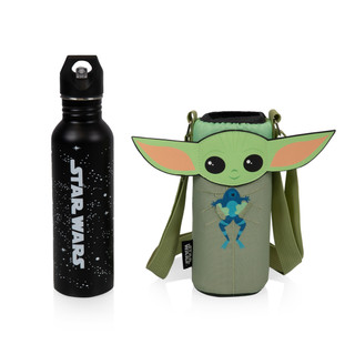 Thumbnail 2: Star Wars Mandalorian Water Bottle Sling Bag Bottle Included 