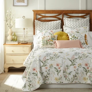 Thumbnail 4: Levtex Home Levtex Home Floral Vivina Quilt & Sham Set 