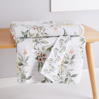 Thumbnail 4: Levtex Home Levtex Home Reversible Floral Vivina Quilted Throw 