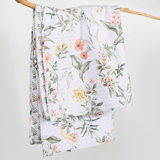 Thumbnail 10: Levtex Home Levtex Home Reversible Floral Vivina Quilted Throw 