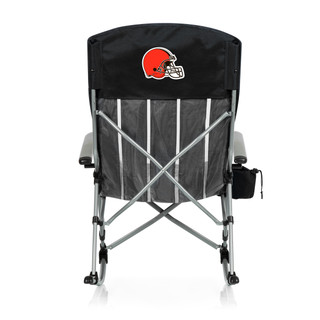 Thumbnail 2: CLEVELAND BROWNS NFL Cleveland Browns Outdoor Rocking Camp Chair with Bag 