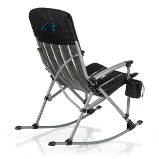 Thumbnail 1: CAROLINA PANTHERS NFL Carolina Panthers  Outdoor Rocking Camp Chair with Bag 