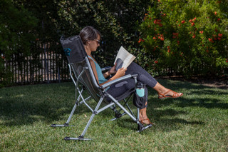 Thumbnail 6: CAROLINA PANTHERS NFL Carolina Panthers  Outdoor Rocking Camp Chair with Bag 