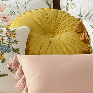 Thumbnail 4: Levtex Home Levtex Home Viviana Round Ochre Pillow 