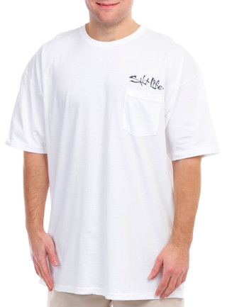 Thumbnail 2: Salt Life Salt Life Mens 4 Wheeling Fishing Pocket Short Sleeve Tee 