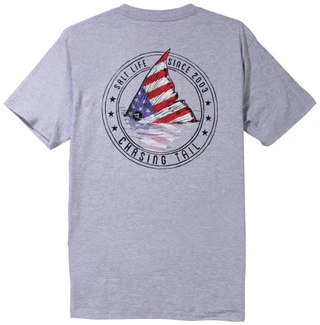 Thumbnail 1: Salt Life Salt Life Mens Redfish Flag Short Sleeve Pocket T-Shirt 