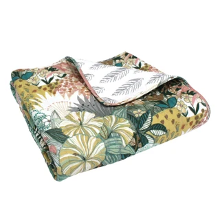Thumbnail 6: Levtex Home Levtex Home Reversible Floral Ashika Quilted Throw 