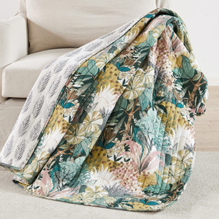 Thumbnail 1: Levtex Home Levtex Home Reversible Floral Ashika Quilted Throw 