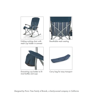 Thumbnail 4: CLEMSON TIGERS CLEMSON TIGERS NCAA Outdoor Rocking Camp Chair with Bag 