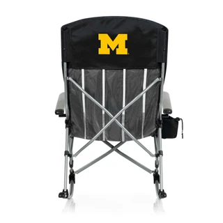 Thumbnail 2: Michigan Wolverines Michigan Wolverines NCAA Outdoor Rocking Camp Chair with Bag 