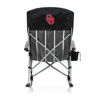 Thumbnail 2: OKLAHOMA UNIVERSITY OKLAHOMA UNIVERSITY NCAA Outdoor Rocking Camp Chair with Bag 