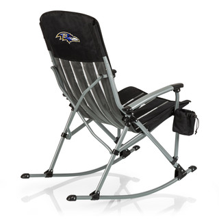Thumbnail 2: BALTIMORE RAVENS BALTIMORE RAVENS NFL Outdoor Rocking Camp Chair with Bag 