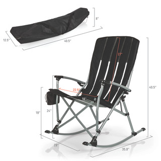 Thumbnail 10: BUFFALO BILLS BUFFALO BILLS NFL Outdoor Rocking Camp Chair with Bag 