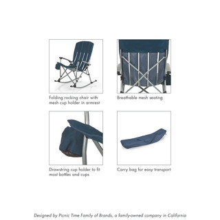 Thumbnail 8: SEATTLE SEAHAWKS SEATTLE SEAHAWKS NFL Outdoor Rocking Camp Chair with Bag 