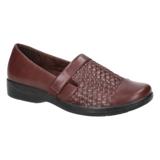 Thumbnail 1: BURGUNDY WOVEN EMBOSSED