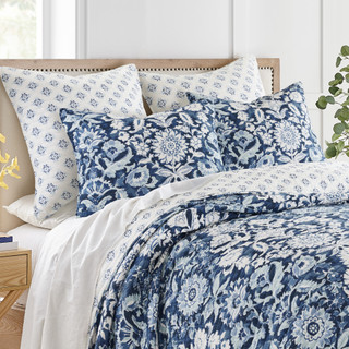 Thumbnail 12: Levtex Home Levtex Home Reversible Floral Laure Quilt & Sham Set 