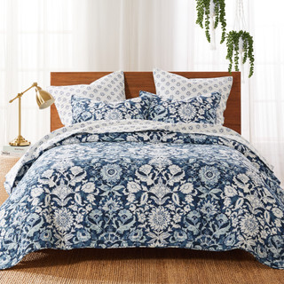 Thumbnail 4: Levtex Home Levtex Home Reversible Floral Laure Quilt & Sham Set 