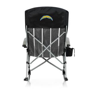 Thumbnail 4: LOS ANGELES CHARGERS  NFL Outdoor Los Angeles Chargers Rocking Camp Chair with Bag 