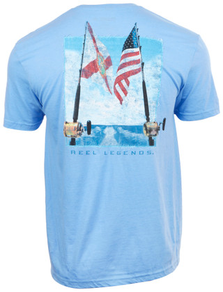 Thumbnail 2: REEL LEGENDS Reel Legends Mens Florida Trolling Short Sleeve T-Shirt 
