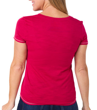 Thumbnail 2: Blue Sol Blue Sol Womens Solid Luxey Short Sleeve V-Neck Top 