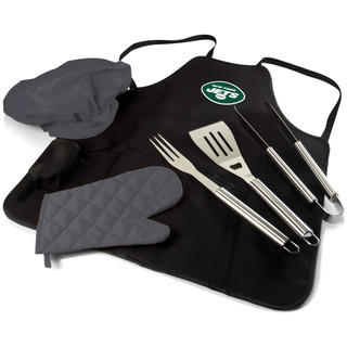 Thumbnail 2: New York Jets NFL New York Jets 6pc BBQ Apron Tote Grill Set 