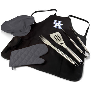 Thumbnail 1: KENTUCKY WILDCATS NCAA Kentucky Wildcats 6pc BBQ Apron Tote Grill Set 