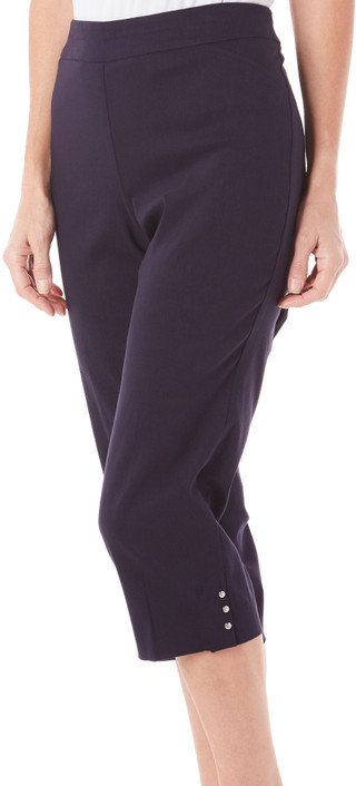 Thumbnail 2: Counterparts Counterparts Petite Pull-On Button Hem Capris 