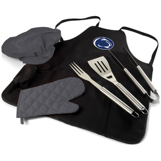 Thumbnail 1: PENN STATE NCAA Penn State 6pc BBQ Apron Tote Grill Set 