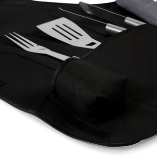 Thumbnail 18: OKLAHOMA UNIVERSITY NCAA Oklahoma Sooners 6pc BBQ Apron Tote Grill Set 