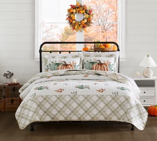 Thumbnail 10: AVANTI Avanti Grateful Patch Quilt Set 