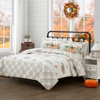 Thumbnail 4: AVANTI Avanti Grateful Patch Quilt Set 