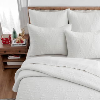 Thumbnail 15: Levtex Home Levtex Home O Christmas Tree White Bedspread Set 