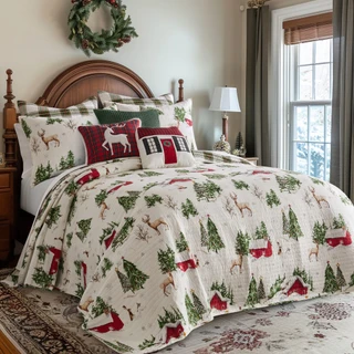 Thumbnail 8: Levtex Home Levtex Home Tatum Pines Bedspread Set 