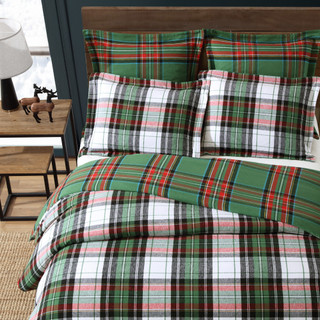 Thumbnail 4: Levtex Home Levtex Home Spencer Plaid Green Euro Sham Set of 2 