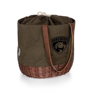 Thumbnail 2: FLORIDA PANTHERS NHL Florida Panthers Coronado Canvas & Willow Basket Tote 