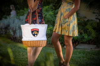 Thumbnail 3: FLORIDA PANTHERS NHL Florida Panthers Coronado Canvas & Willow Basket Tote 
