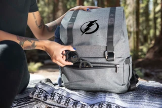Thumbnail 3: Tampa Bay Lightning NHL Tampa Bay Lightning On The Go Traverse Backpack Cooler 
