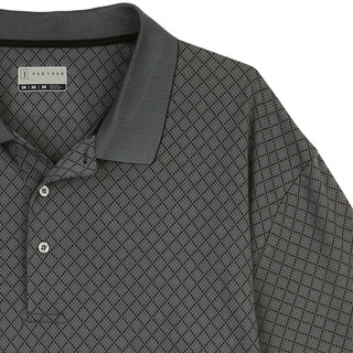 Thumbnail 4: PGA TOUR Big & Tall Mens Geo Jacquard Print Short Sleeve Polo Shirt 