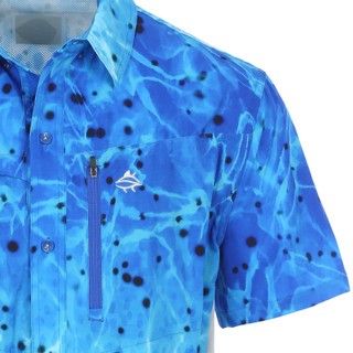 Thumbnail 14: Loco Skailz Loco Skailz Mens Squid Performance Fishing Short Sleeve Top 