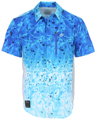 Thumbnail 12: Loco Skailz Loco Skailz Mens Squid Performance Fishing Short Sleeve Top 