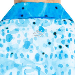 Thumbnail 4: Loco Skailz Loco Skailz Mens Squid Performance Fishing Short Sleeve Top 