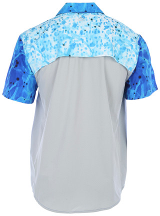 Thumbnail 16: Loco Skailz Loco Skailz Mens Squid Performance Fishing Short Sleeve Top 